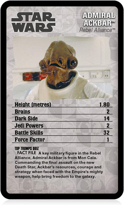 Top Trumps Star Wars Episoden 4–6 Specials Kartenspiel, Spielen mit Luke Skywalker, Darth Vader, Emperor Palpatine und Obi-Wan Kenobi, pädagogisch für 2 Spieler und ein tolles Geschenk für Kinder ab 6