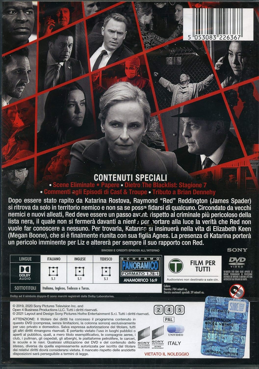 The Blacklist Stg.7 (Box 5 Dv)