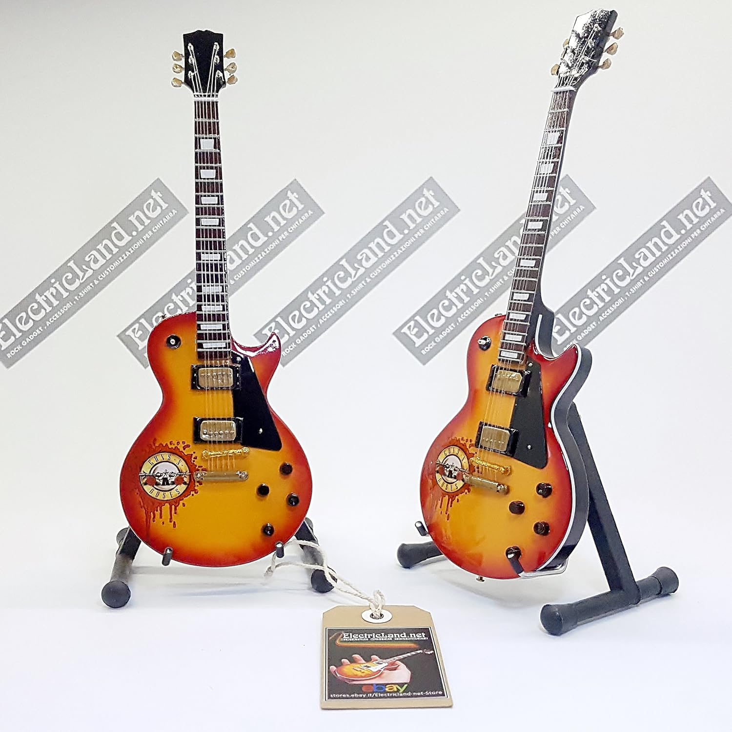 SLASH GUNS N ROSES Tribute - Replica GIBSON LES PAUL - Exclusive Miniature Guitar