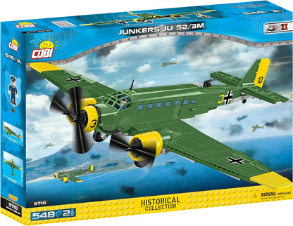 COBI 5710 Junkers JU 52/3M Building Blocks, Green,Yellow