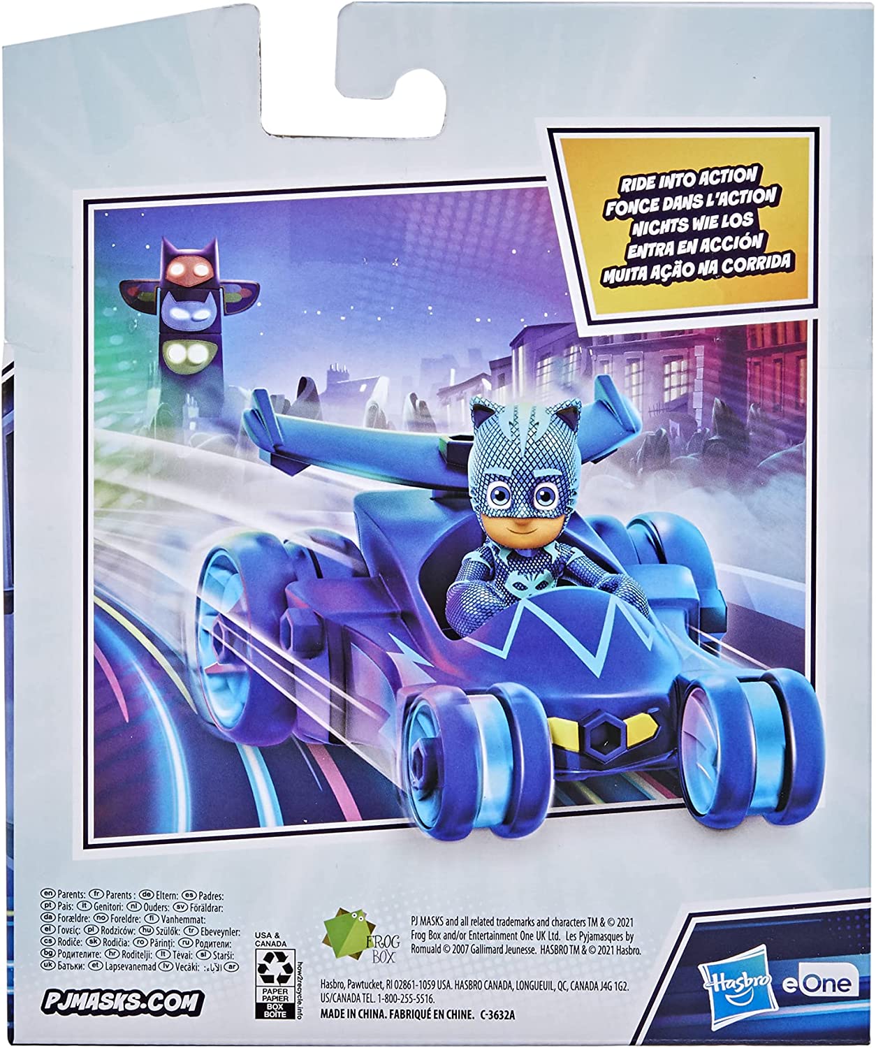 PJ Masks Cat-Car Preschool Toy, Catboy Car with Catboy Action Figure for Kids Ages 3 and Up