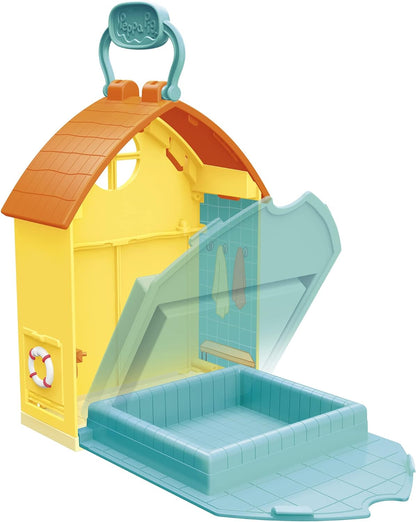 Peppa Pig F2194 Adventures Peppa’s Swimming Pool Playset Preschool Toy, Includes 1 Figure and 4 Accessories, Multicolor
