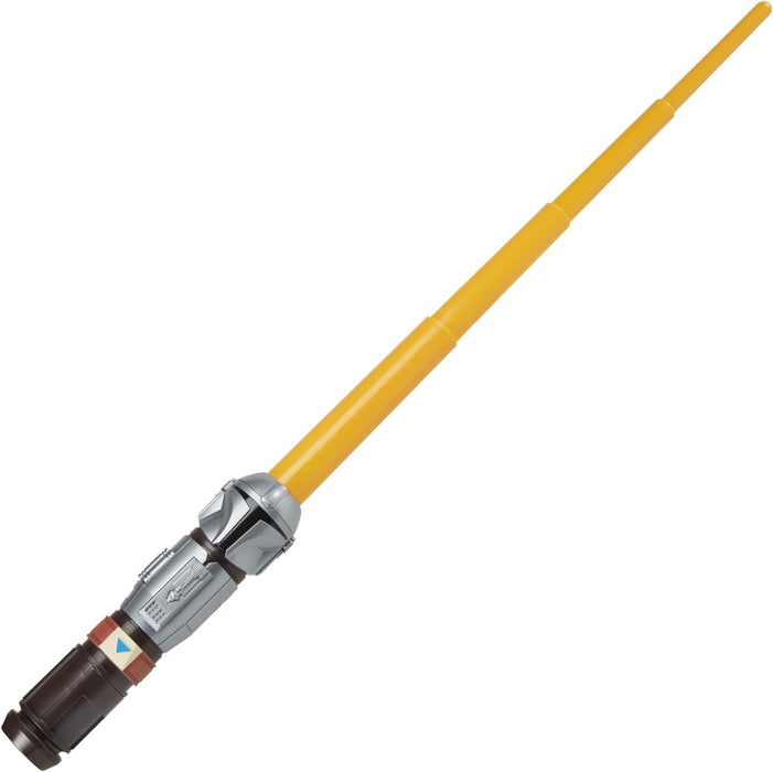 STAR WARS Lightsaber Squad The Mandalorian Extendable Orange Lightsaber Roleplay Toy for Kids Ages 4 and Up, Multicolored (F1043