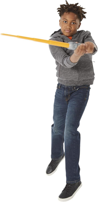 STAR WARS Lightsaber Squad The Mandalorian Extendable Orange Lightsaber Roleplay Toy for Kids Ages 4 and Up, Multicolored (F1043