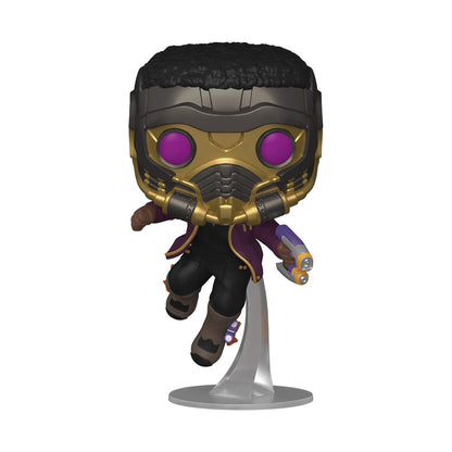 Funko POP! Marvel: Marvel - What If– T’Challa Star-Lord - Marvel What If - Collectable Vinyl Figure - Gift Idea - Official Merchandise - Toys for Kids & Adults - TV Fans - Model Figure for Collectors