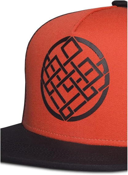 Marvel Comics Shang-Chi And The Legend Of The Ten Rings Crest Logo Snapback Baseball Cap, Black/Red (Sb040350Chi)