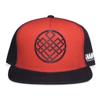 Marvel Comics Shang-Chi And The Legend Of The Ten Rings Crest Logo Snapback Baseball Cap, Black/Red (Sb040350Chi)