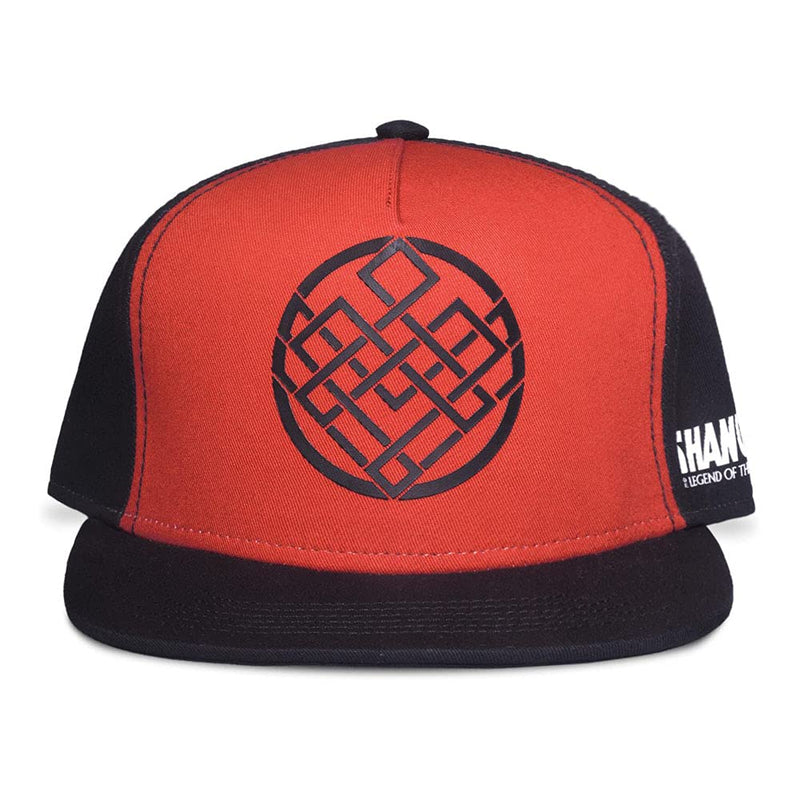 Marvel Comics Shang-Chi And The Legend Of The Ten Rings Crest Logo Snapback Baseball Cap, Black/Red (Sb040350Chi)