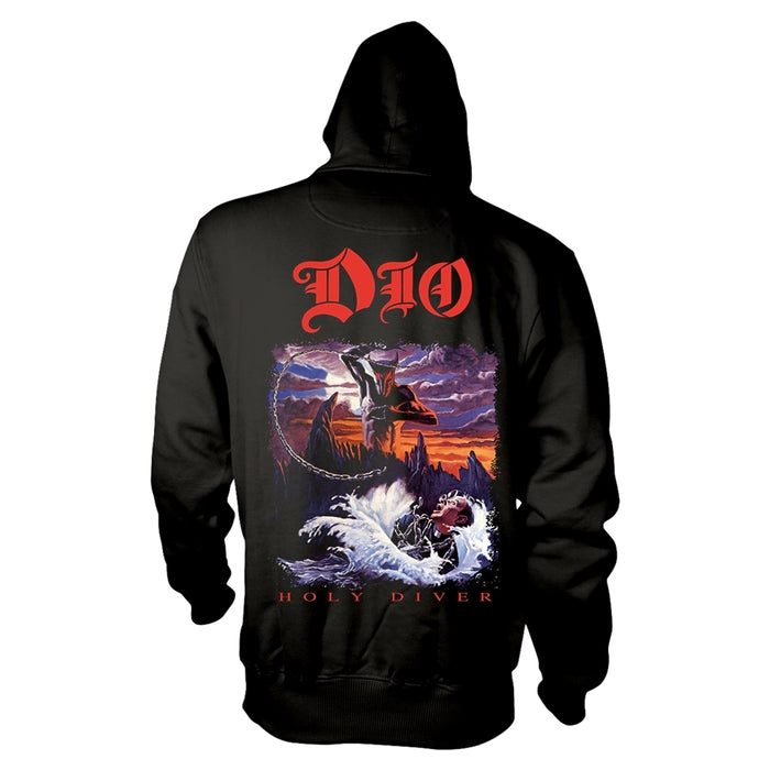 DIO - HOLY DIVER BLACK Hooded Sweatshirt Large
