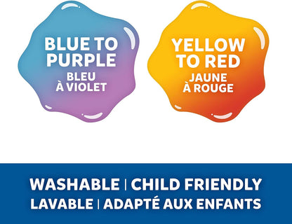 Elmer’s Colour Changing Slime Kit | Slime Supplies Include Colour Changing Glue | With Magical Liquid Slime Activator | Activates with UV Light | 4 Piece Kit Slime Kit 1 Pack Yellow and Blue
