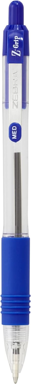 Zebra Z Grip 1.0 mm Ballpoint Pen - Blue (Pack of 10), 1952 Blue 10 Count (Pack of 1)