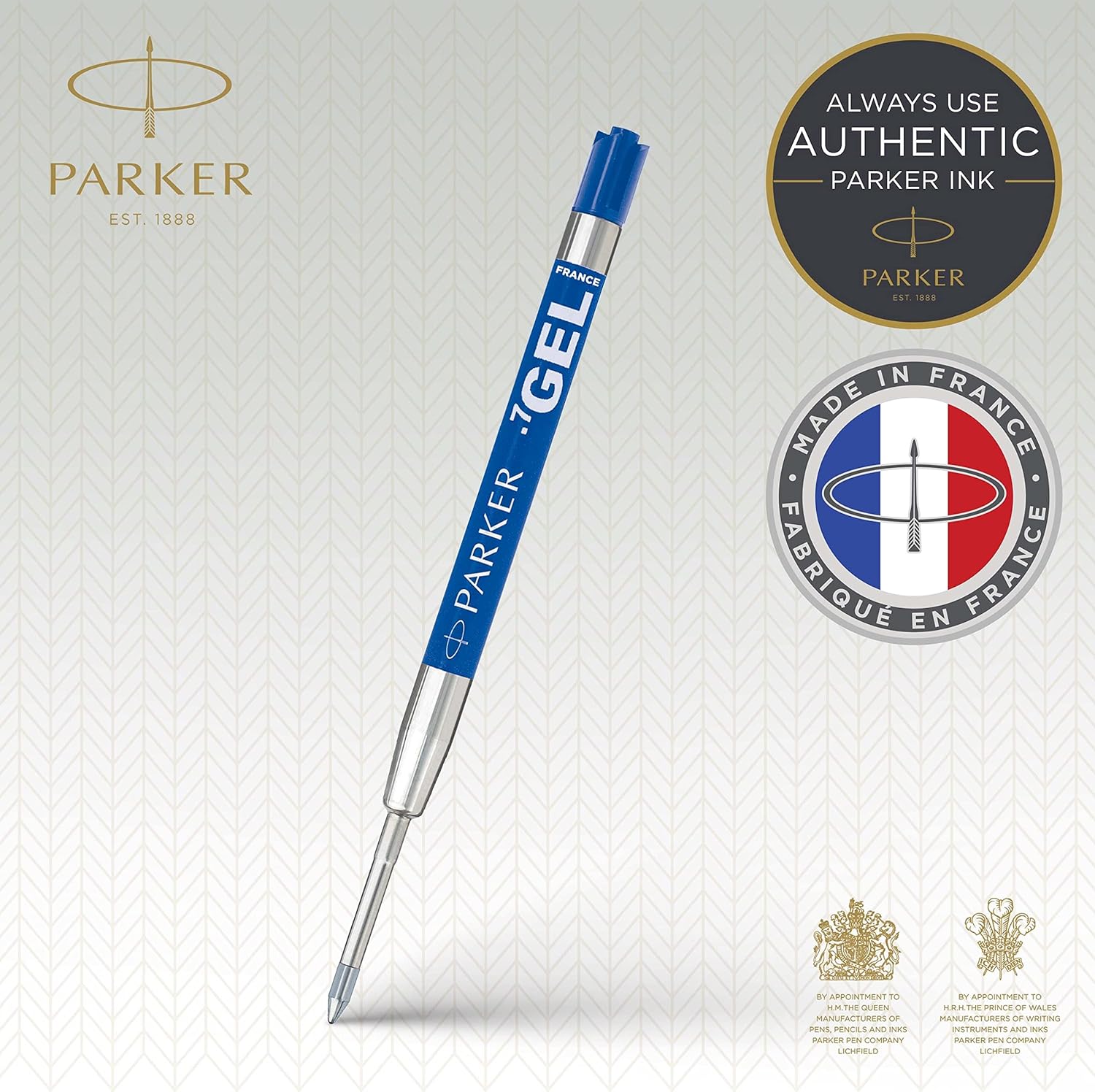 Parker Gel Pen Refills | Medium Tip (0.7mm) | Blue QUINK Ink | 2 Count
