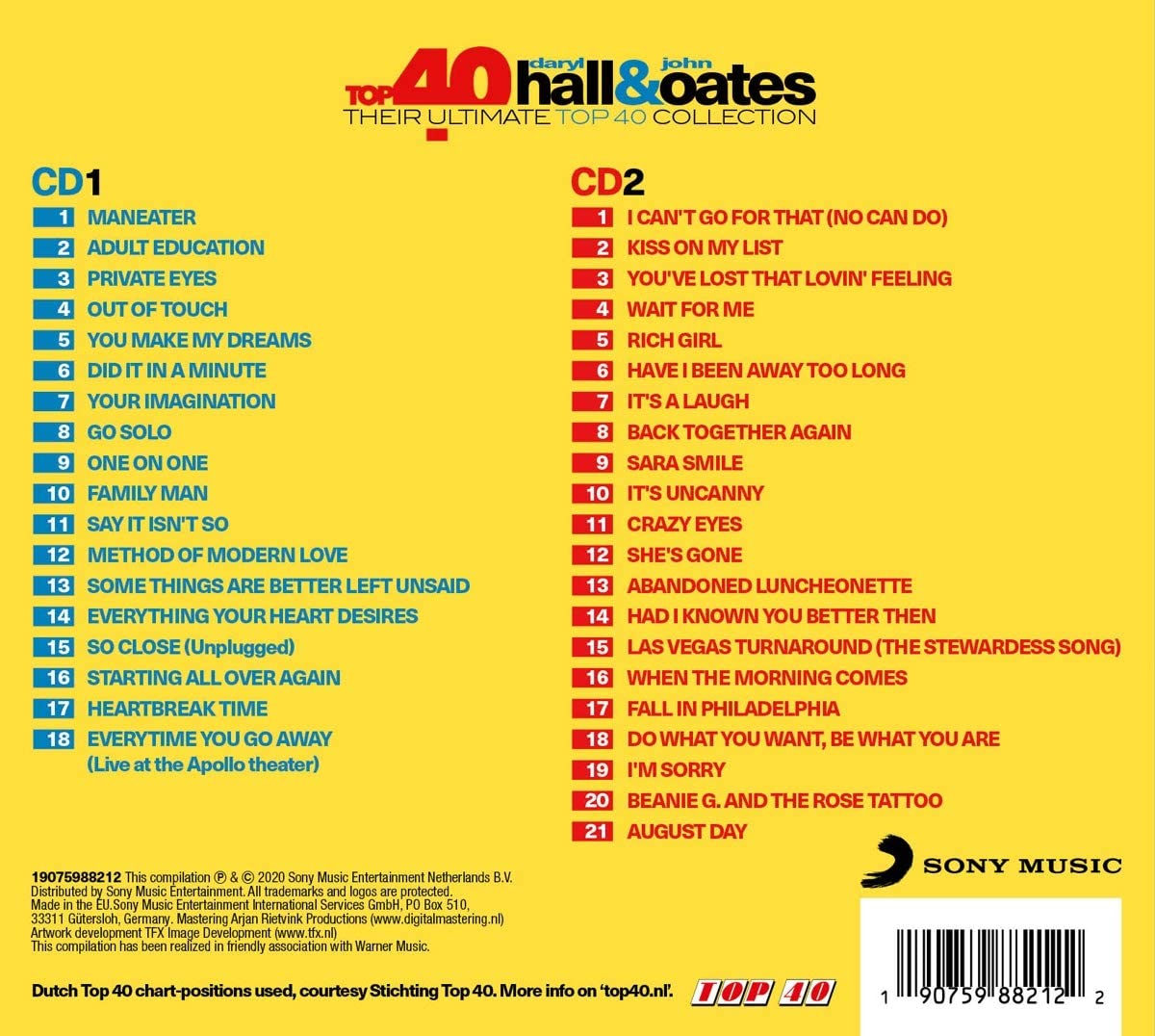 Top 40 - Daryl Hall & ..