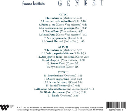 Genesi Opera In Tre Atti Di Franco Battiato