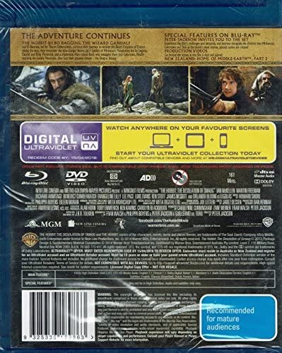 Hobbit: Desolation Of Smaug -Br+Dvd