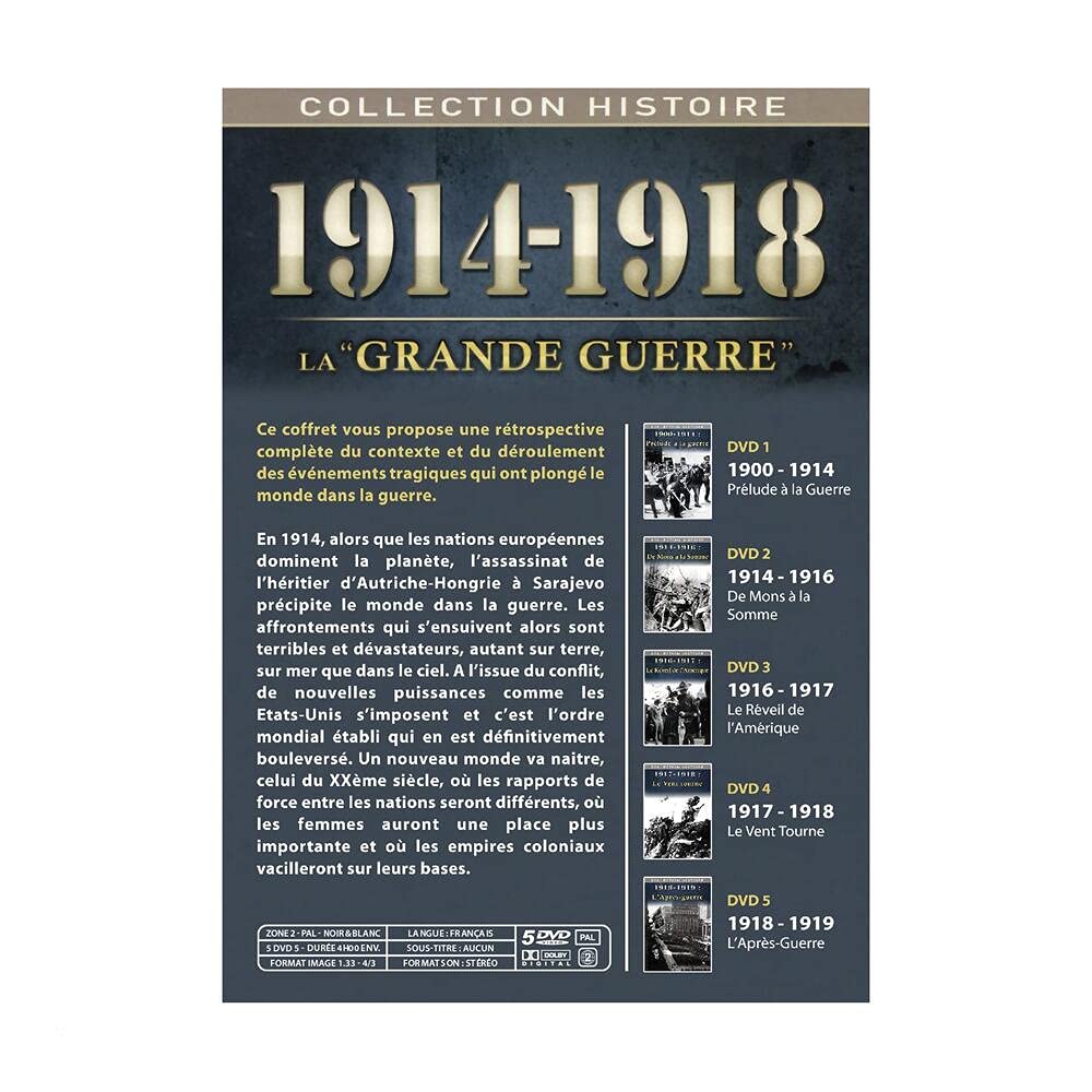 Coffret la grande guerre 1914 - 1918