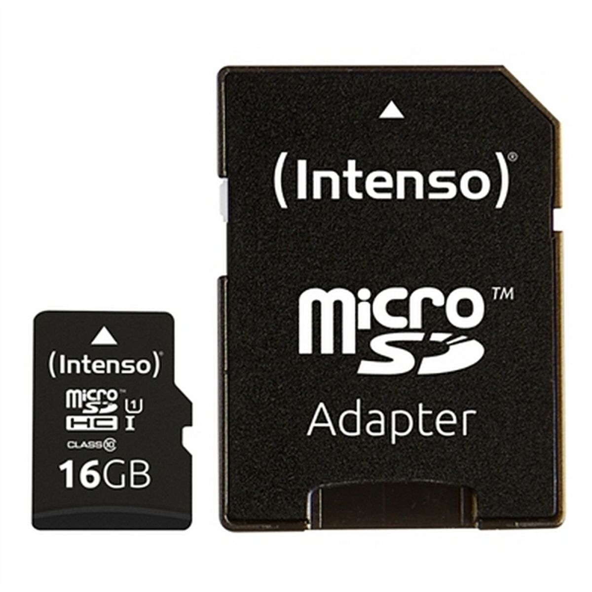 Intenso Premium Microsdhc Memory Card INCL. SD Adapter, Class 10 UHS-I, 16 GB, Black