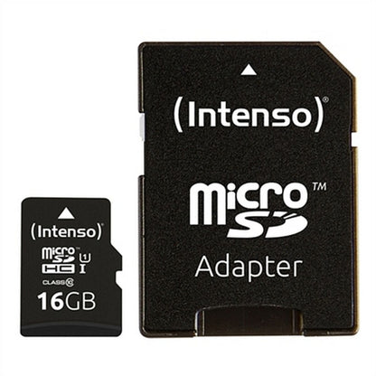Intenso Premium Microsdhc Memory Card INCL. SD Adapter, Class 10 UHS-I, 16 GB, Black