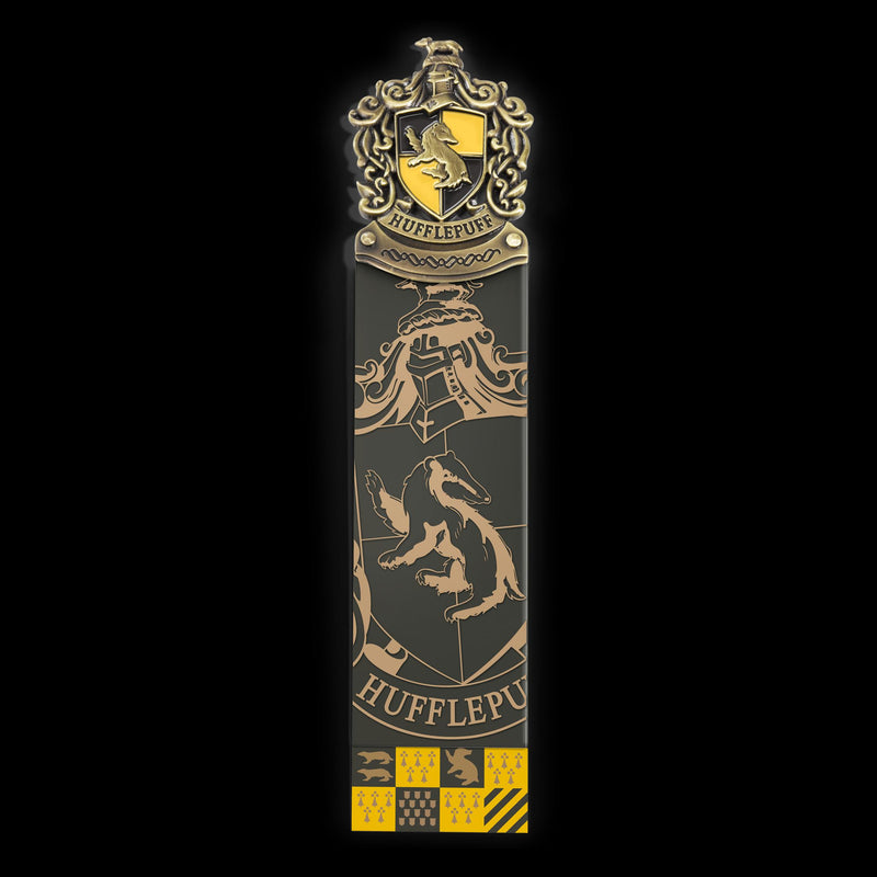 Hufflepuff Crest Bookmark by The Noble Collection - Harry Potter Bookmark with Hand Enamelled Diecast Metal Crest - Officially Licensed Harry Potter Movie Gifts