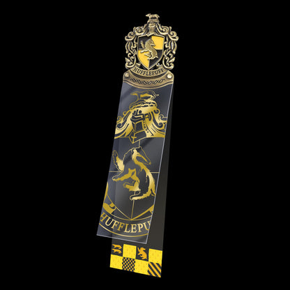 Hufflepuff Crest Bookmark by The Noble Collection - Harry Potter Bookmark with Hand Enamelled Diecast Metal Crest - Officially Licensed Harry Potter Movie Gifts