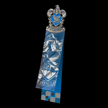 The Noble Collection Harry Potter Ravenclaw Crest Bookmark - 6.7in (17cm) Die Cast Metal, PVC and Card Bookmark - Officially Licensed Film Set Movie Gifts Stationery