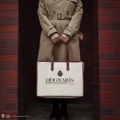Cinereplicas Harry Potter - Shopping Bag Hogwarts Canvas - Official License