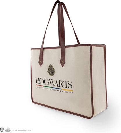 Cinereplicas Harry Potter - Shopping Bag Hogwarts Canvas - Official License