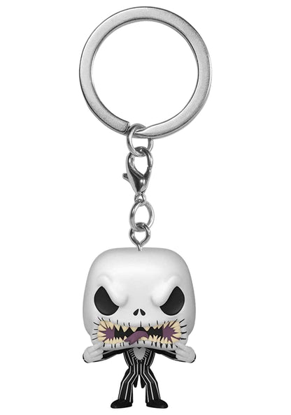 Funko Pop! Keychain: Disney The Nightmare Before Christmas - Jack Skellington - (scary Face) - Disney: The Nightmare Before Christmas - Mini Figura in Vinile da Collezione Novità Portachiavi