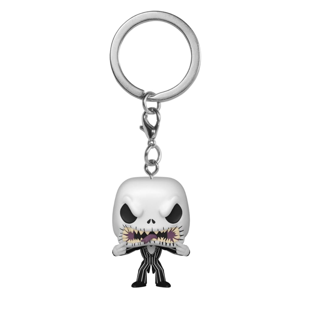 Funko Pop! Keychain: Disney The Nightmare Before Christmas - Jack Skellington - (scary Face) - Disney: The Nightmare Before Christmas - Mini Figura in Vinile da Collezione Novità Portachiavi