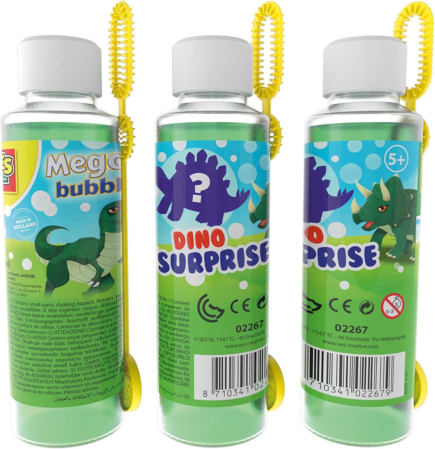 Ses Creative Children's Mega Bubbles Solution Bottle With Bubble Wand And D