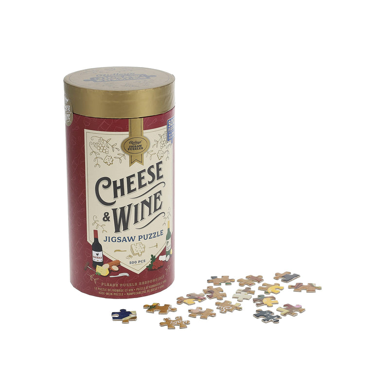 Ridley's- Queso y Vino Rompecabezas, Multicolor, 500 Piece (0810073340640