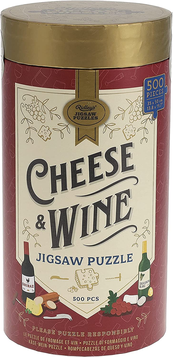 Ridley's- Queso y Vino Rompecabezas, Multicolor, 500 Piece (0810073340640