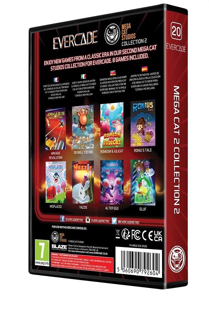 - Blaze Evercade Mega Cat 2 Cartridge