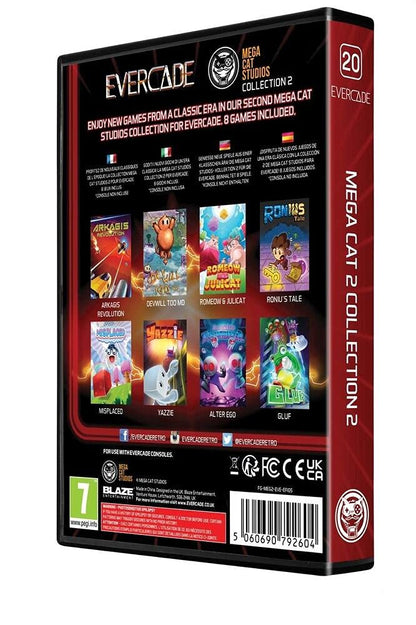 - Blaze Evercade Mega Cat 2 Cartridge