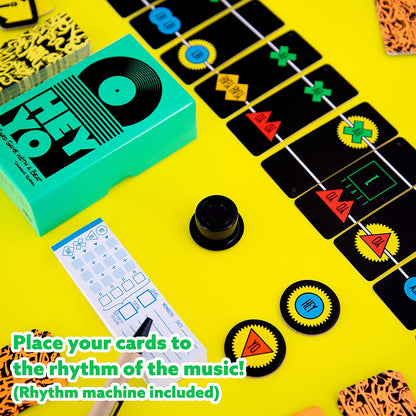 Oink Games "Hey YO • Funny Card Game with Hip-Hop Music • Feel The Beat • Party Games for Adults and Kids • Suitable for 9 Year Olds +