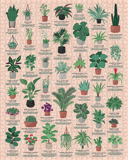 Ridley's JIG058 House of Plants Jigsaw Puzzle, Green