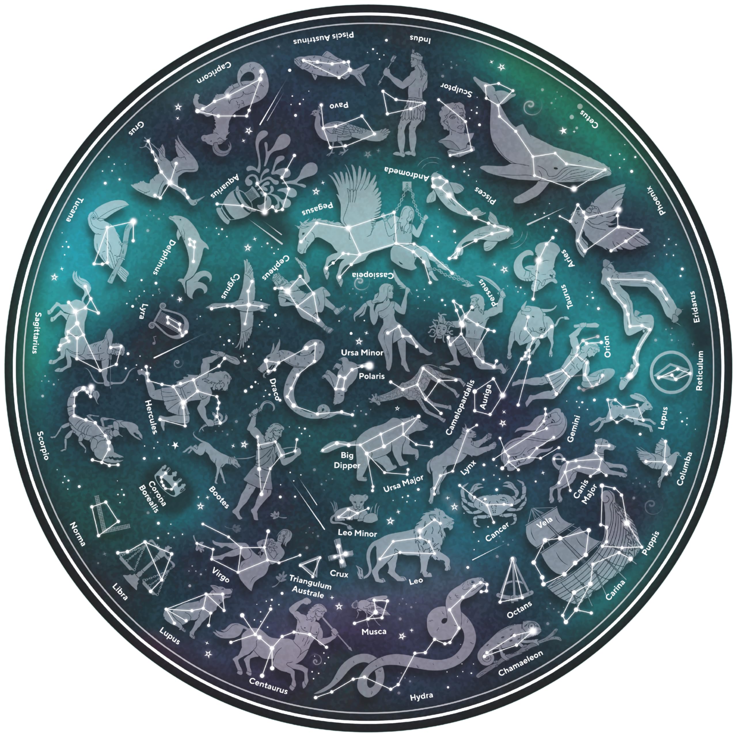 Ridley's Map of The Stars 1000 Piece Jigsaw Puzzle