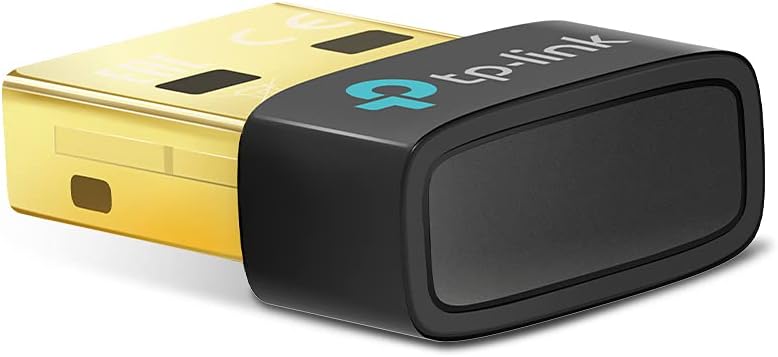 TP-Link Nano USB Bluetooth 5.0 Adapter for Multiple Devices, Long Range Bluetooth Dongle/Receiver for Windows 11/10/8.1/8/7, Plug and Play (UB500), Black