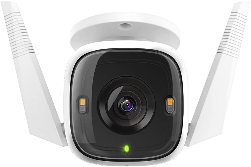 Tp Link Tapo Outdoor Security Wifi Camera White With Ultra Hd Night Vision And Motion Detection