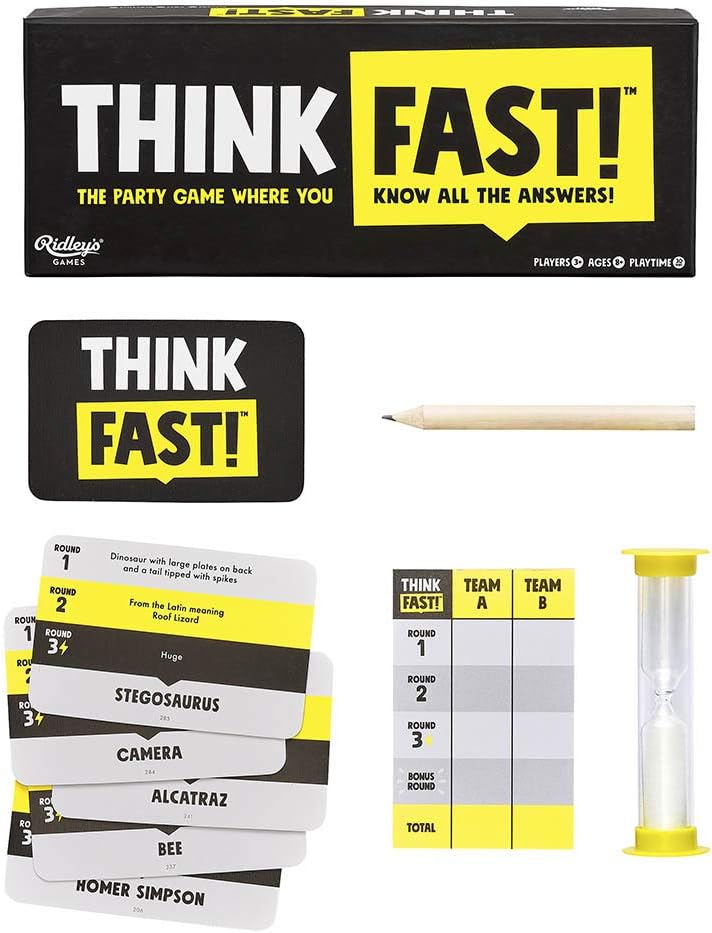 Ridley's Games GME029 Think Fast Game Board, Multi, for 8 years +