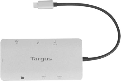Targus Docking Station USB-C Dual HDMI 4K Monitor Display Ports, Gigabit Ethernet, Micro SD, 2x USB 3.0 (DOCK423EU