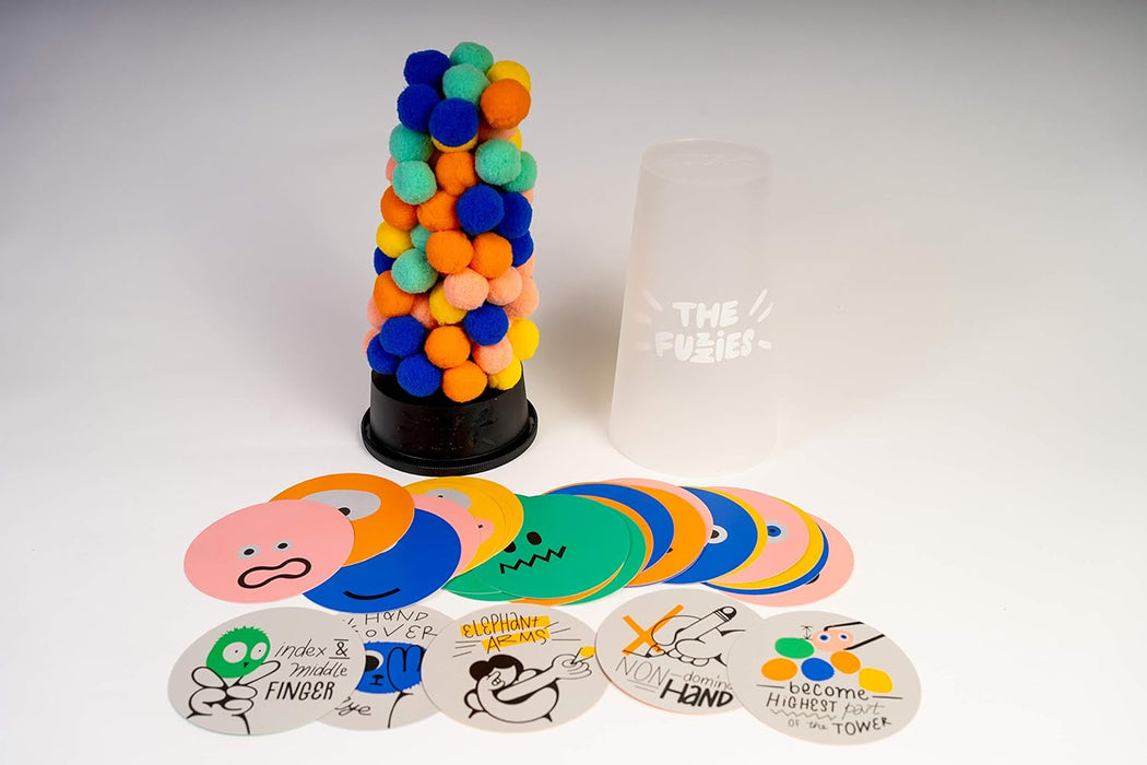 Monikers The Fuzzies - A game to create an impossible gravity defying tower of fuzzy balls for ages 6 to Adult