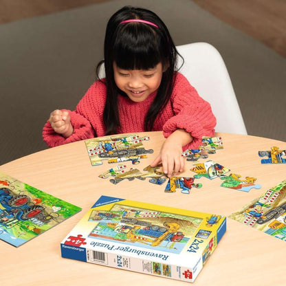 Ravensburger Children's Puzzle - 05178 Holidays on the Horse Farm - Puzzle for Children from 3 Years with 2 x 12 Pieces