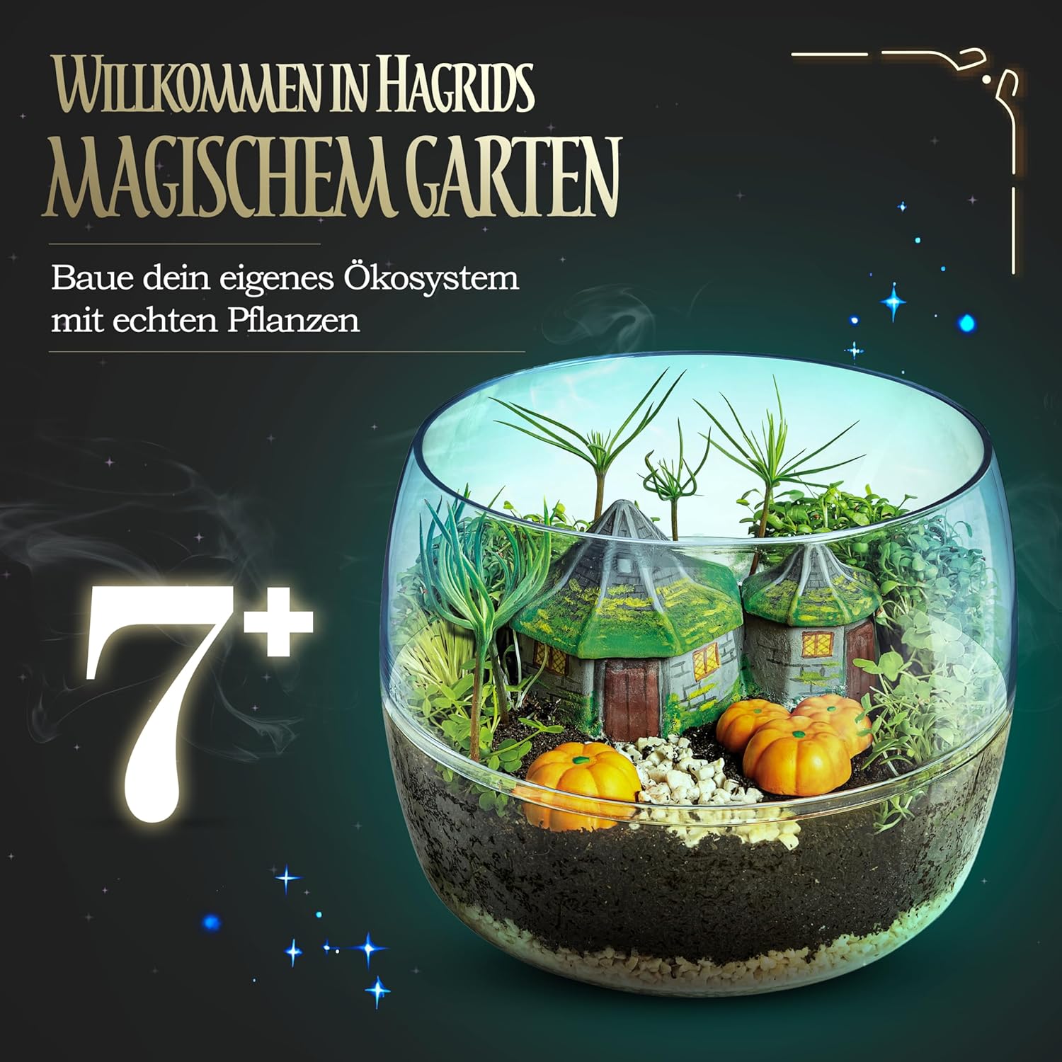 Clementoni 19248 Terrarium-Harry Potter Gift for Kids, Educational and Scientific Toys Children 7 Years Old-Made in Italy, Multicoloured