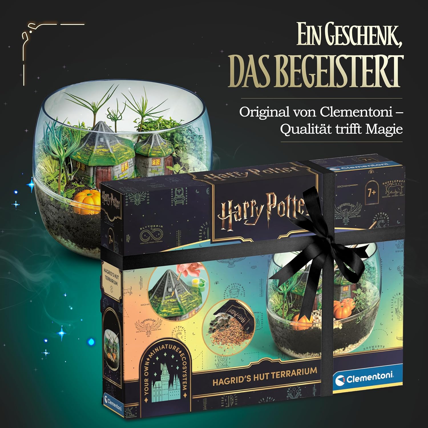 Clementoni 19248 Terrarium-Harry Potter Gift for Kids, Educational and Scientific Toys Children 7 Years Old-Made in Italy, Multicoloured