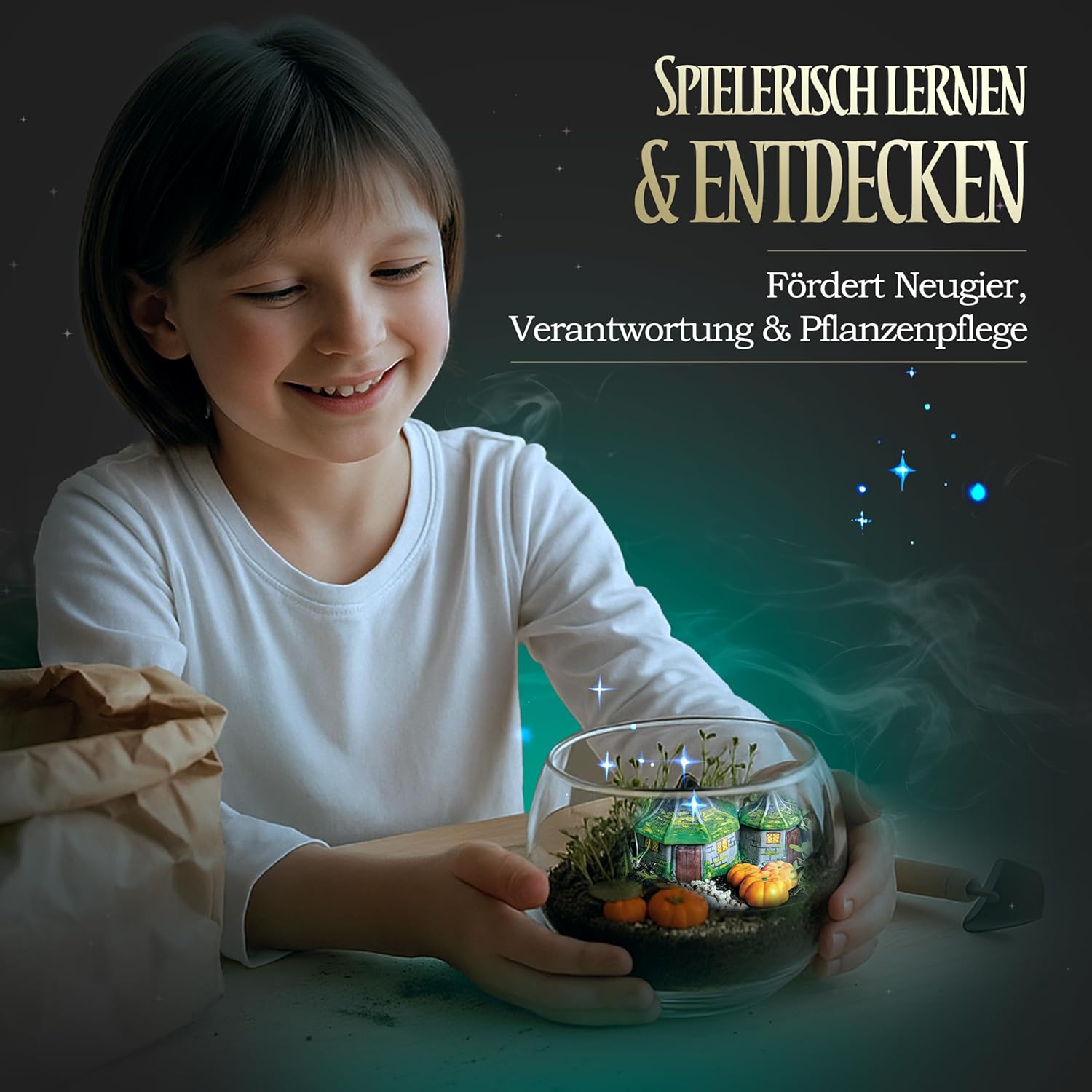 Clementoni 19248 Terrarium-Harry Potter Gift for Kids, Educational and Scientific Toys Children 7 Years Old-Made in Italy, Multicoloured