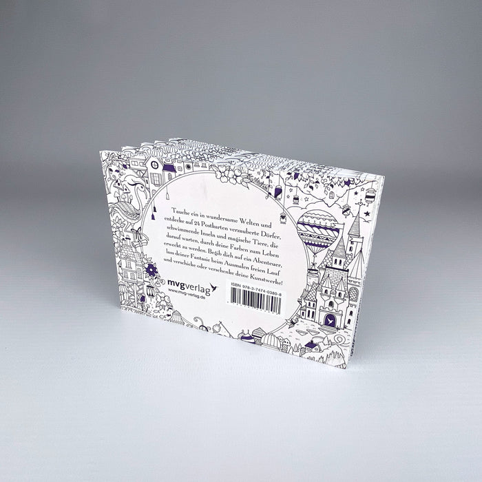 Fantastische Wunder dieser Welt: 24 Postkarten zum Ausmalen und Staunen