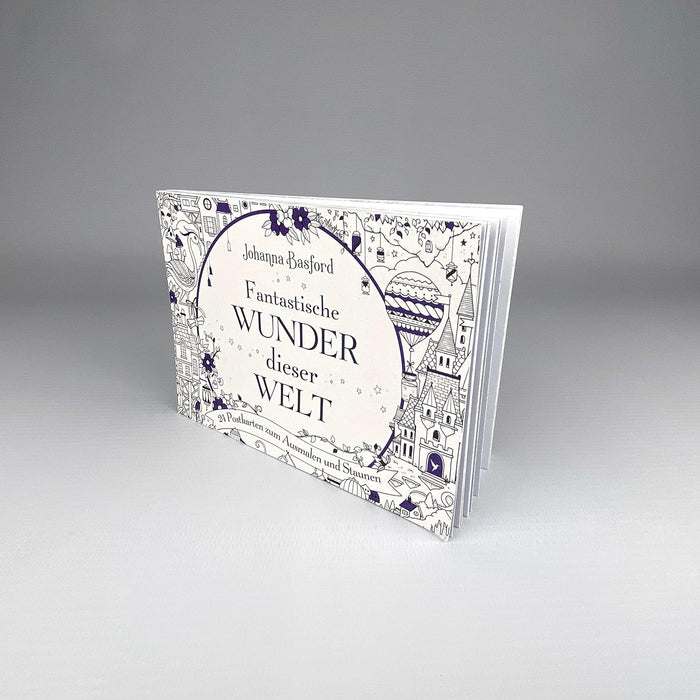 Fantastische Wunder dieser Welt: 24 Postkarten zum Ausmalen und Staunen