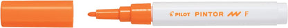 PILOT Maletín con 4 Pintor - Rotuladores al Agua Multisuperficie de Secado Rápido - Textil, Vidrio, Madera, Piedra, Bricolaje - 11 colores - Punta Fina (x7) y Punta Ancha (x4