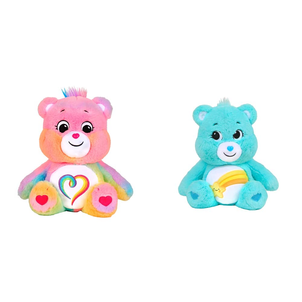Care Bears | Togetherness Bear 35cm Medium Plush | Collectable Cute Plush Toy, Cuddly Toys for Children, Soft Toys for Girls Boys, Cute Teddies Suitable for Girls and Boys Ages 4+ | Basic Fun 22077
